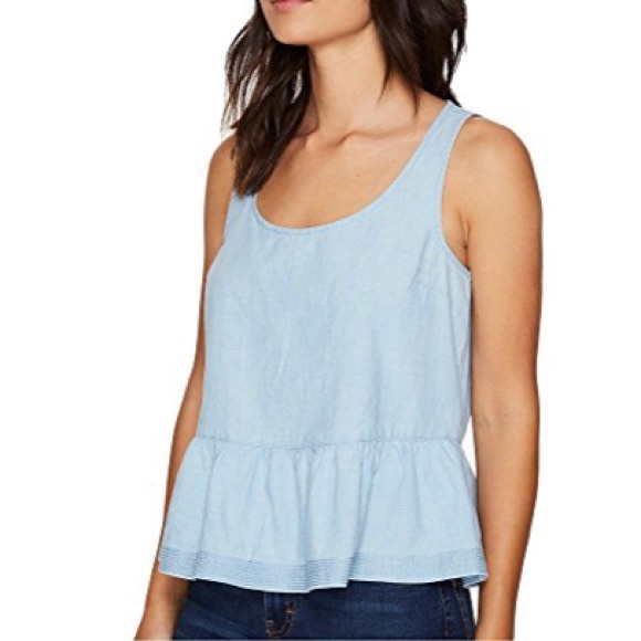 Levi’s denim style peplum tank top - Picture 1 of 5